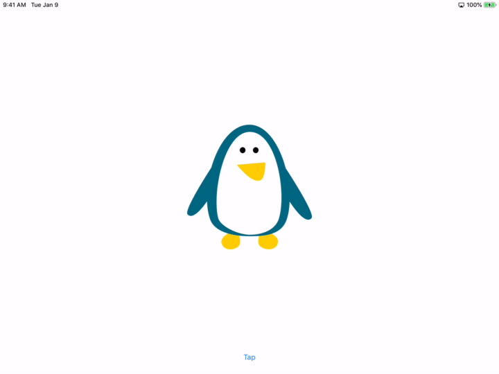 Gif of basic translate animation.